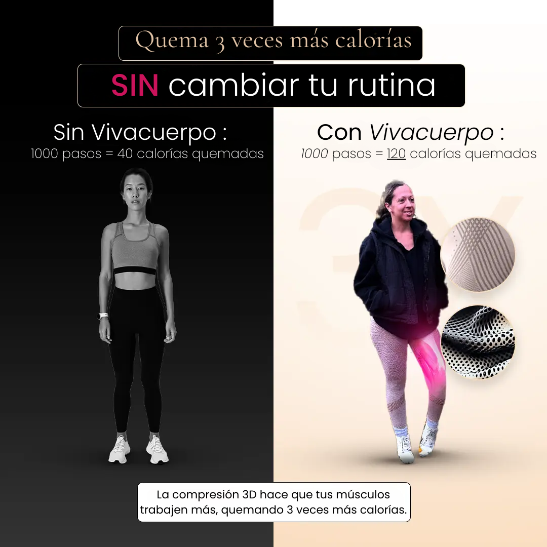 Leggings 3D VivaCuerpo™ - Lila claro