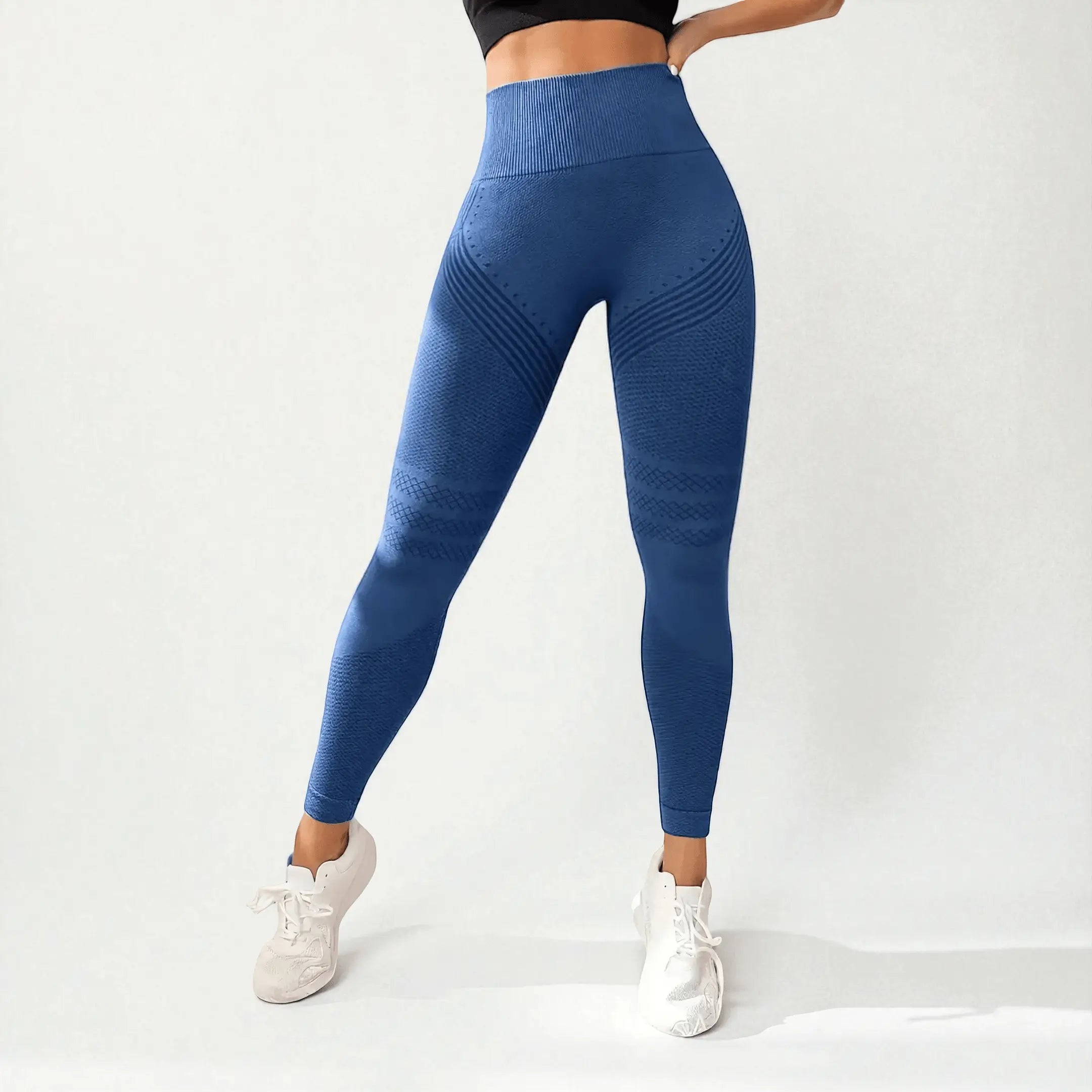 Leggings 3D VivaCuerpo™ - Azul Oscuro