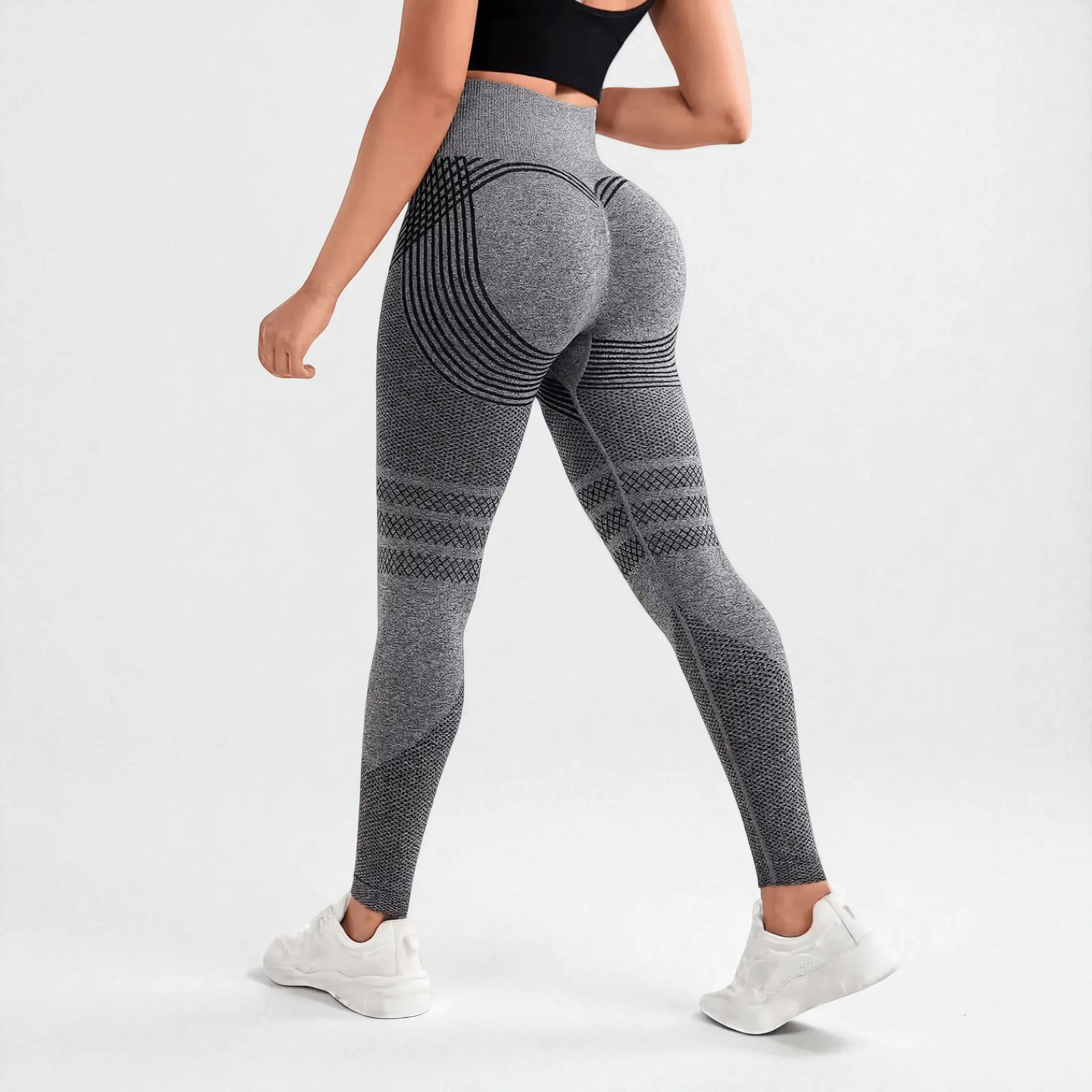 Leggings 3D VivaCuerpo™ - Gris Carbón