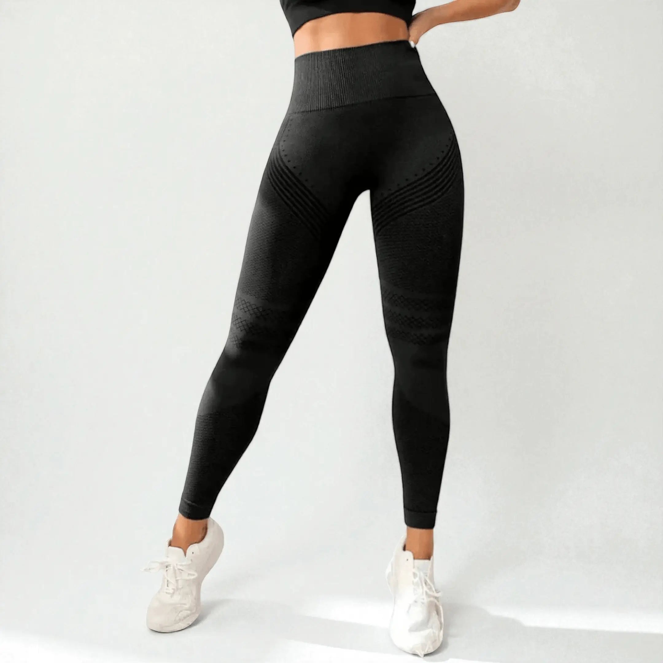 Leggings 3D VivaCuerpo™ - Negro