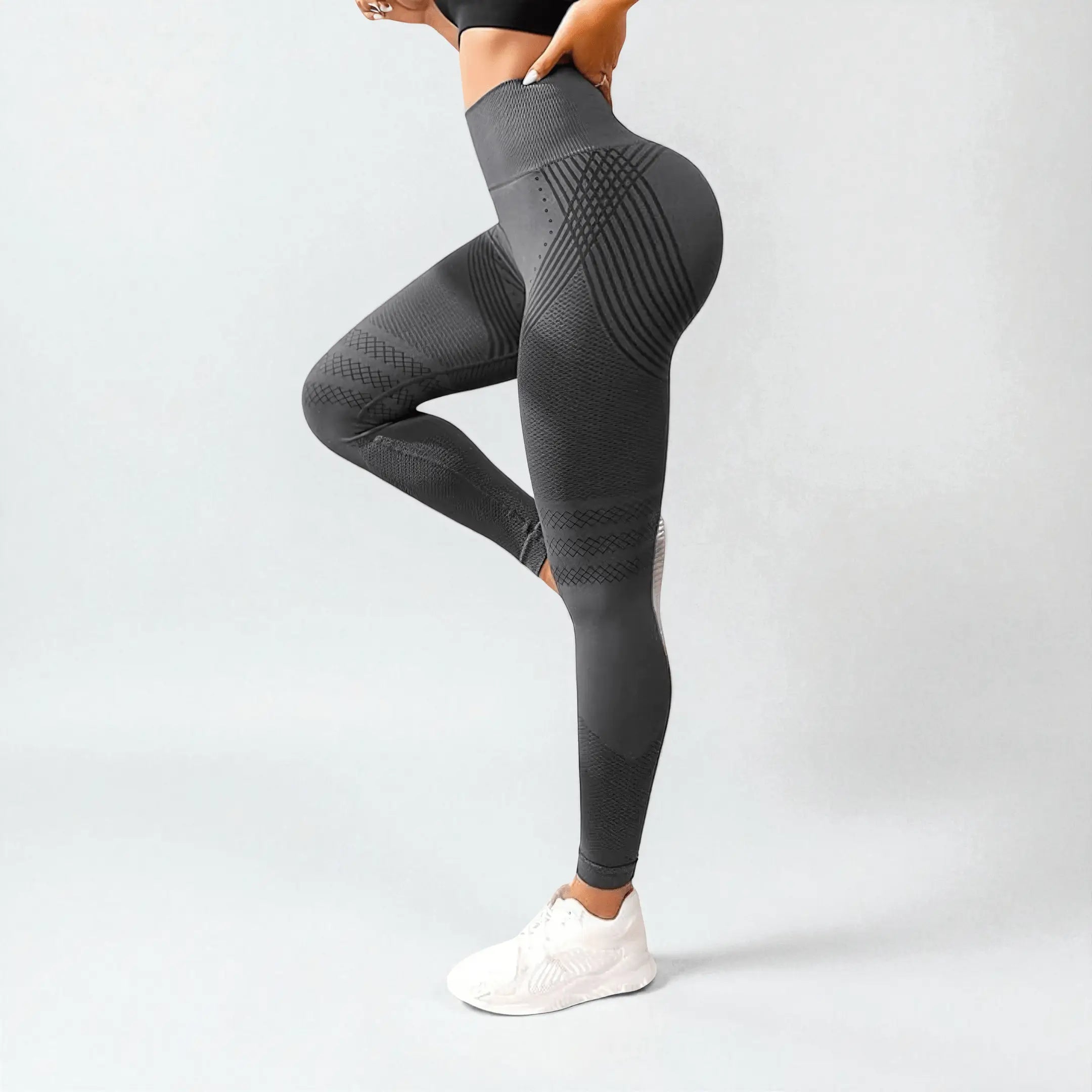 Leggings 3D VivaCuerpo™ - Gris Perla